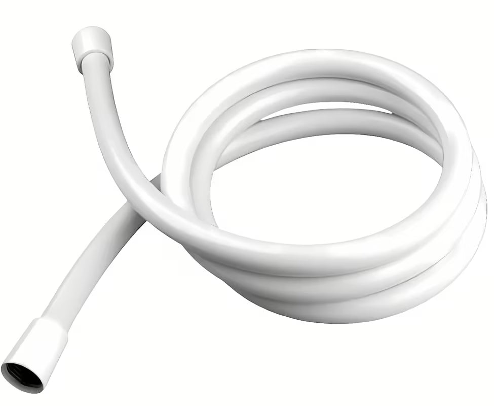 Bijelo tuš crijevo Hansgrohe Isiflex sa zakretnim spojem protiv uvrtanja, duljina 1,25 m.