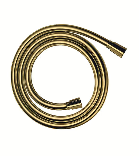 Tuš crijevo Hansgrohe Isiflex u izvedbi gold, duljine 1,25 m i sa zakretnim spojem protiv uvrtanja.