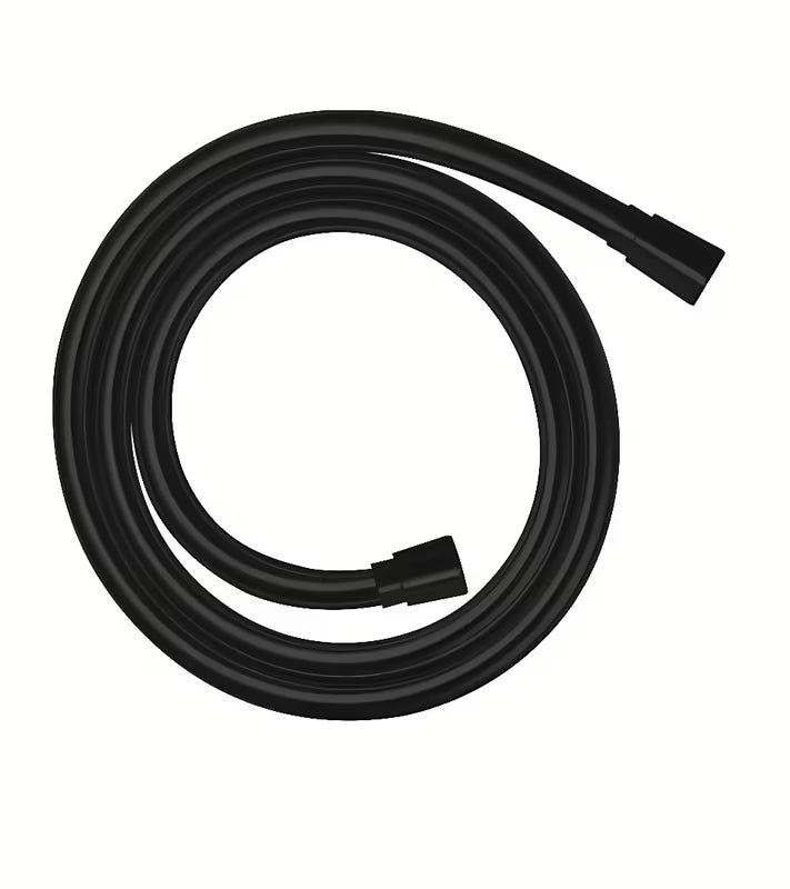 Mat crno tuš crijevo Hansgrohe Isiflex 1,25 m s okretnim spojem protiv uvrtanja