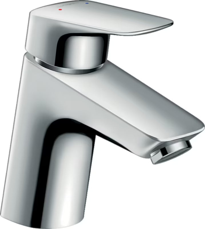 Kromirana miješalica za umivaonik jednoručna baterija hansgrohe Logis 70 s odvodnim setom push-open