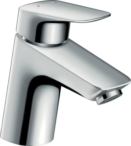 Kromirana miješalica za umivaonik jednoručna baterija hansgrohe Logis 70 s odvodnim setom push-open