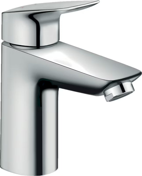 Kromirana jednoručna baterija miješalica za umivaonik Hansgrohe Logis bez odvoda u sjajnoj izvedbi.