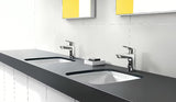 Kromirana jednoručna baterija miješalica za umivaonik hansgrohe Logis 100 CoolStart s odvodom i ergonomskom ručicom.