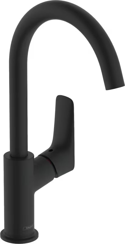 Hansgrohe Logis jednoručna baterija miješalica za umivaonik bez odvoda u mat crnoj boji