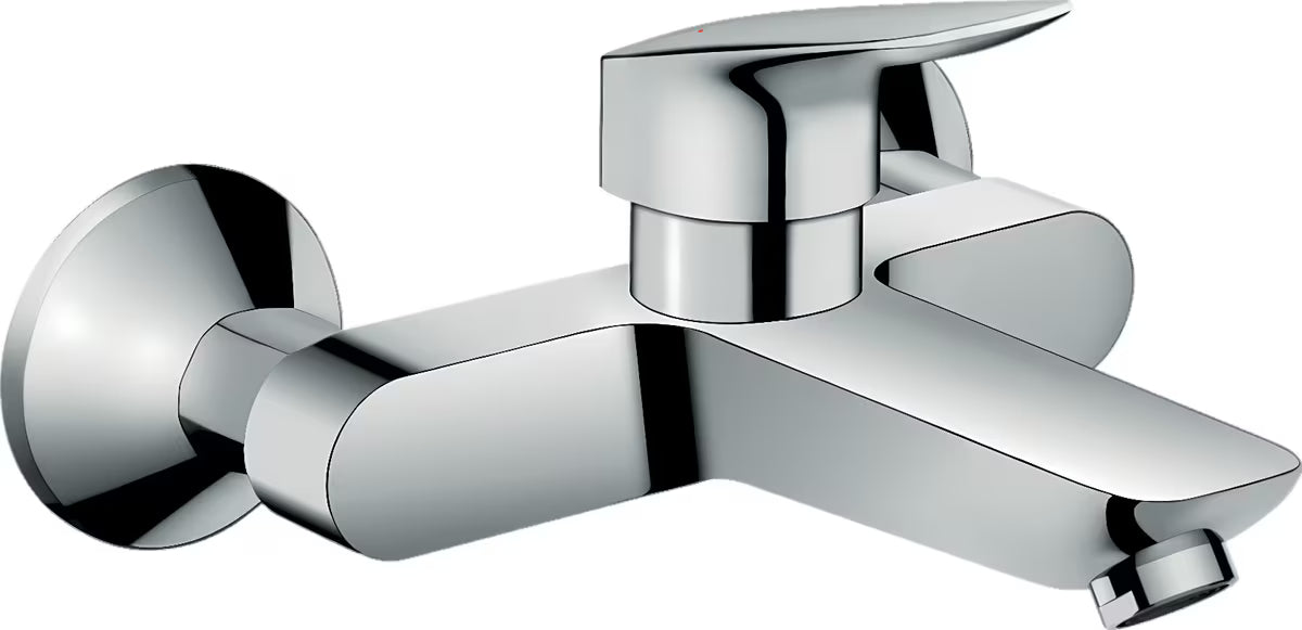 Zidna jednoručna baterija miješalica za umivaonik hansgrohe Logis u krom izvedbi