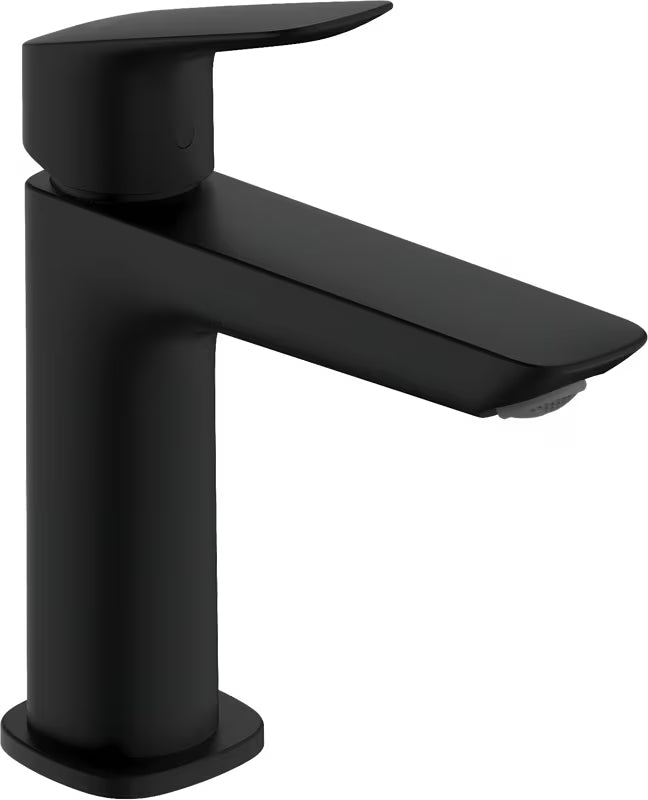 Hansgrohe Logis jednoručna baterija miješalica za umivaonik u mat crnoj boji s odvodnim setom Push-Open