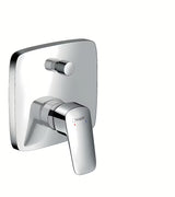 Podžbukna jednoručna baterija miješalica za kadu hansgrohe Logis u krom izvedbi pro tuš i punjenje kade.