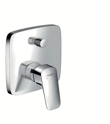 Podžbukna jednoručna baterija miješalica za kadu hansgrohe Logis u krom izvedbi pro tuš i punjenje kade.