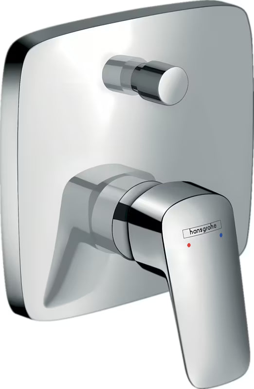 Podžbukna jednoručna baterija miješalica za kadu hansgrohe Logis u krom izvedbi pro tuš i punjenje kade.