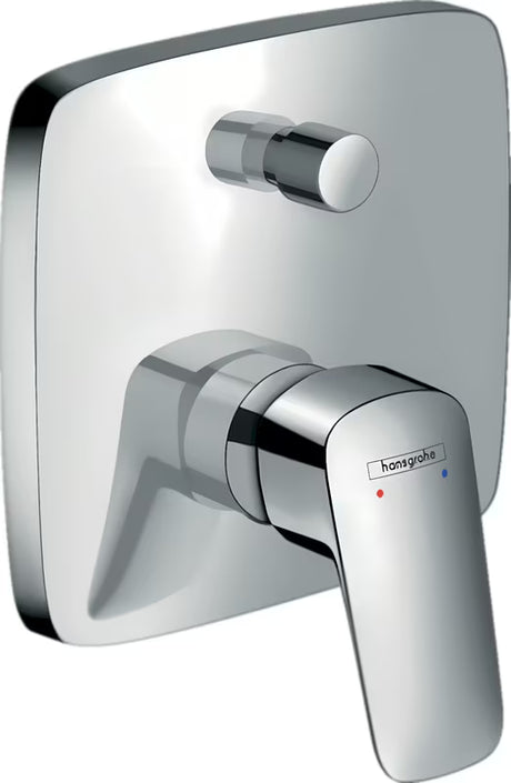 Podžbukna jednoručna baterija miješalica za kadu hansgrohe Logis u krom izvedbi pro tuš i punjenje kade.