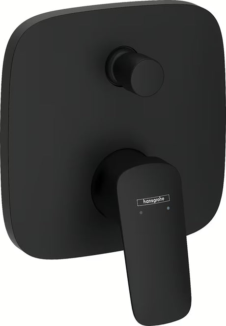 Hansgrohe Logis podžbukna tuš i miješalica za kadu u crnoj mat boji s ručicom
