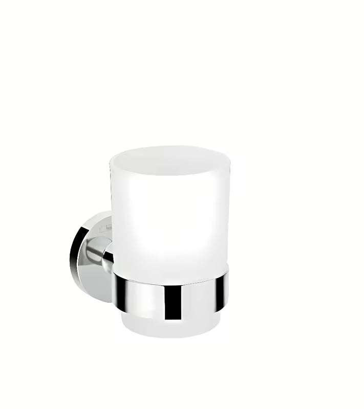 Hansgrohe Logis kromirani držač četkica sa staklenom posudom pro za zidnu montažu