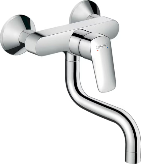 Hansgrohe Logis M31 zidna jednoručna baterija miješalica za sudoper u kromu s okretnim izljevom