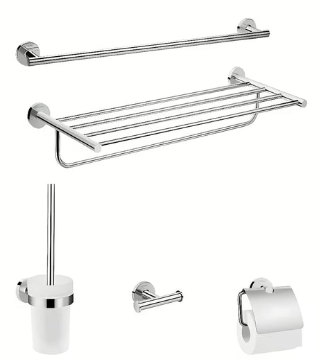 Hansgrohe Logis set kupaonskih dodataka u kromiranoj izvedbi sa skrivenim pričvršćenjem