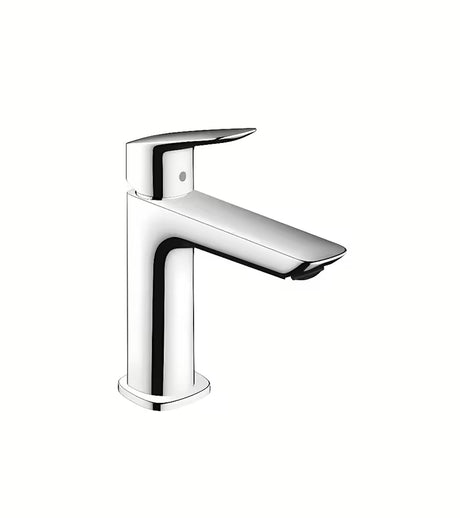 Kromirana jednoručna baterija miješalica za umivaonik hansgrohe Logis Fine s push-open odvodnim setom