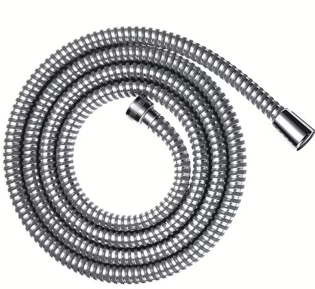 Kromirano tuš crijevo Hansgrohe Metaflex duljine 1,60 m s plastičnim omotačem koji se lako čisti.