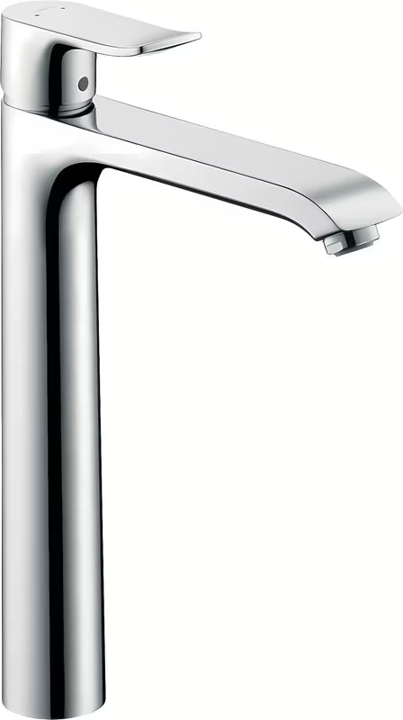 Hansgrohe Metris visoka jednoručna baterija miješalica za umivaonik u krom izvedbi.