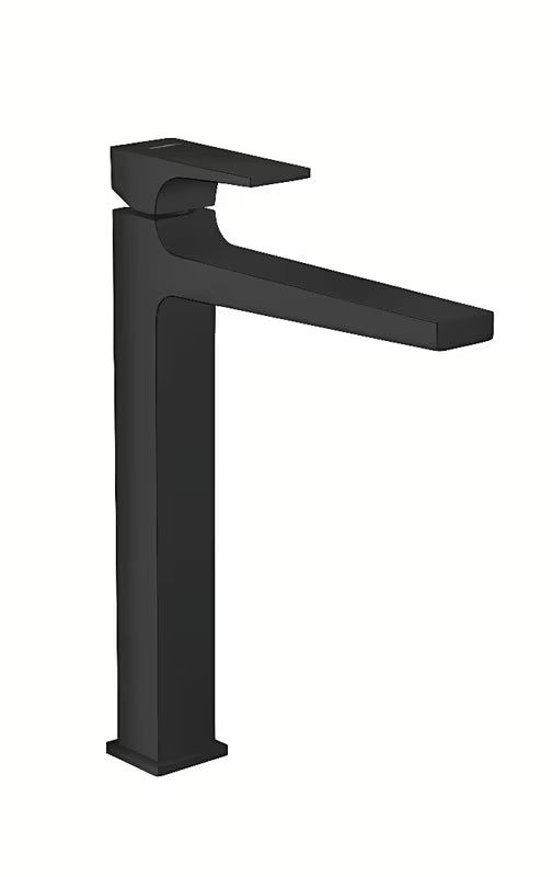 Hansgrohe Metropol visoka jednoručna baterija miješalica za umivaonik u mat crnoj s push-open odvodom