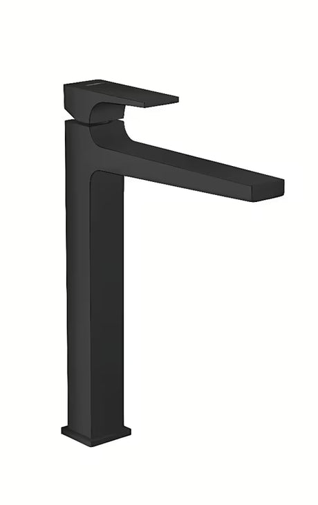 Hansgrohe Metropol visoka jednoručna baterija miješalica za umivaonik u mat crnoj s push-open odvodom