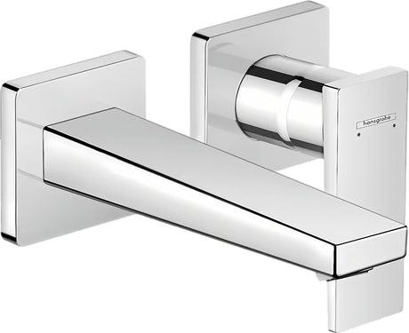 Kromirana podžbukna miješalica za umivaonik hansgrohe Metropol pro za zidnu montažu s ručicom