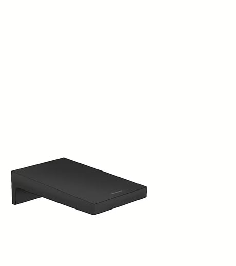 Zidni izljev za kadu Hansgrohe Metropol u mat crnoj boji s četvrtastim dizajnom