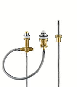 Podžbukno tijelo Hansgrohe pro za trootvornu kadu slavinu na rub kade s držačem tuša i crijevom