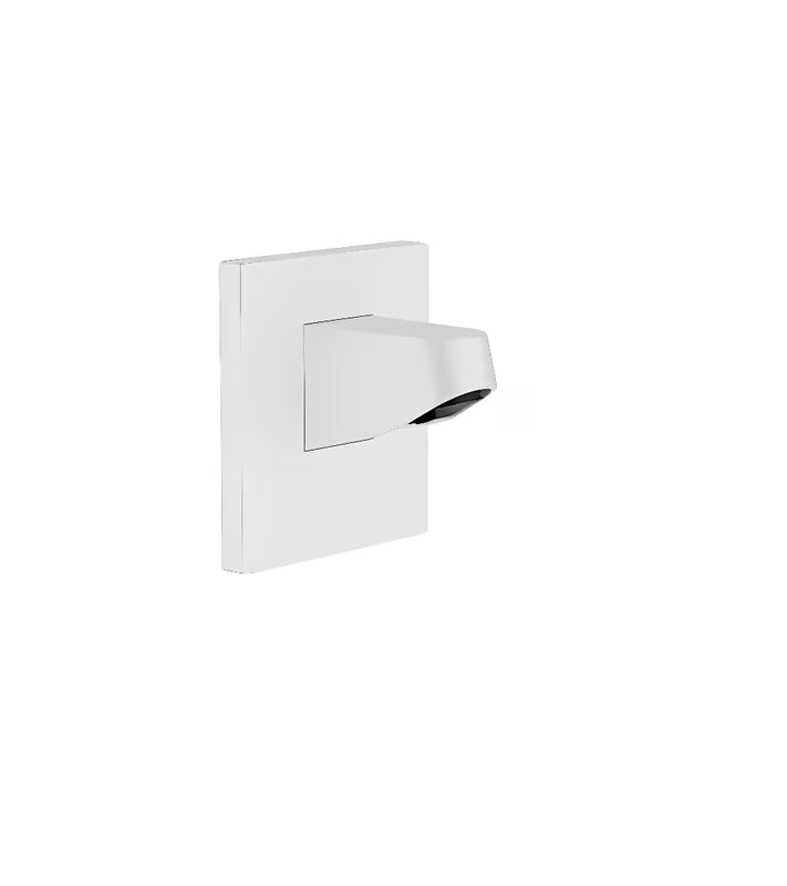 Zidni nosač nadglavnog tuša hansgrohe Pulsify u mat bijeloj boji, duljina 8 cm, s četvrtastom rozetom