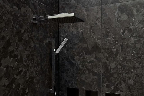 Kromirana nadglavni tuš hansgrohe Pulsify E 260 s mlazom PowderRain pro za zidnu ili stropnu ugradnju