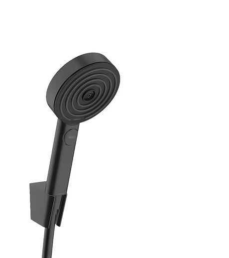 Kada tuš set Hansgrohe Pulsify Select u mat crnoj boji s ručnim tušem 105 mm, držačem i crijevom 1,60 m.
