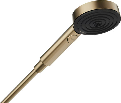 Hansgrohe Pulsify Select S ručni tuš s tipkom u brušenoj bronci, Select i 3 mlaza