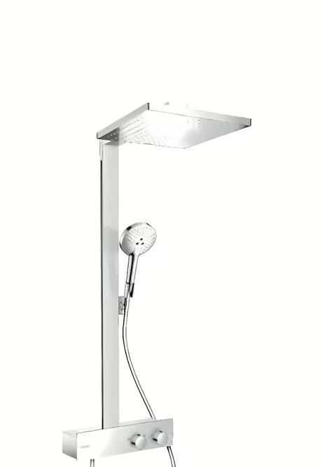 Hansgrohe Raindance E tuš sustav s termostatom u kromu s nadglavnim tušem 300 × 300 mm i ručnim tušem