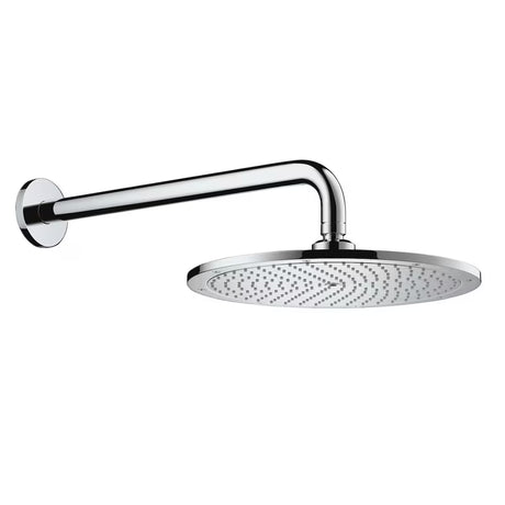 Kromirani nadglavni tuš Hansgrohe Raindance S 300 mm uključuje nosač nadglavnog tuša pro zidna montaža.