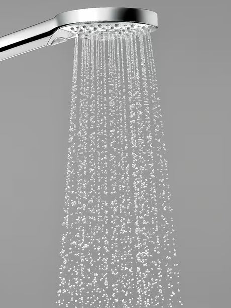 Ručni tuš Hansgrohe Raindance Select S u krom izvedbi s tipkom Select i s tri vrste mlaza