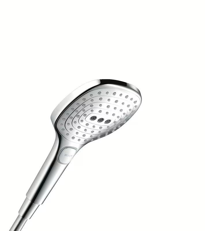 Kromirana ručna tuš slušalica Hansgrohe Raindance Select E 120 s 3 mlaza i tipkom Select