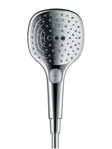 Ručna ručni tuš Hansgrohe Raindance Select E u izvedbi bijela/krom s tipkom Select