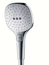 Ručni tuš Hansgrohe Raindance Select E bijela/krom s tipkom Select s tri mlaza