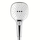 Ručni tuš Hansgrohe Raindance Select E bijela/krom s tipkom Select s tri mlaza