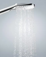 Ručni tuš Hansgrohe Raindance Select E bijela/krom s tipkom Select s tri mlaza