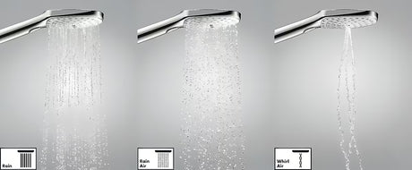 Kromirana ručna tuš slušalica Hansgrohe Raindance Select E 120 s 3 mlaza i tipkom Select