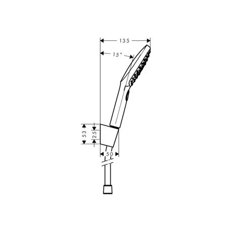 Hansgrohe Raindance Select E miješalica za kadu tuš set bijela/krom s ručnim tušem 120 mm i crijevom 1,60 m