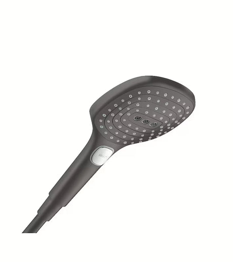 Ručna ručni tuš hansgrohe Raindance Select E 120 u brušenom crnom kromu s 3 mlaza