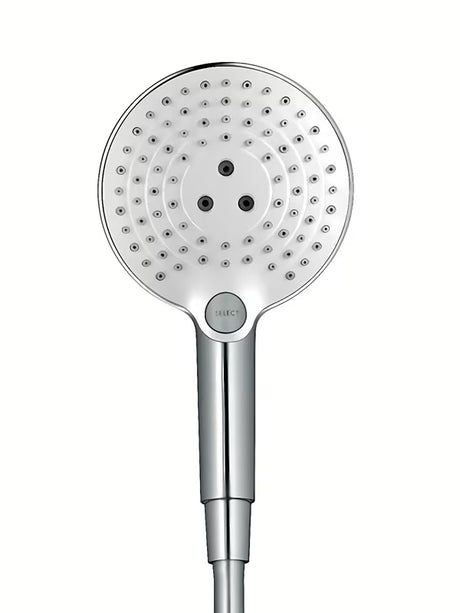Kromirani ručni tuš Hansgrohe Raindance Select S 120 s tipkom Select s tri vrste mlaza