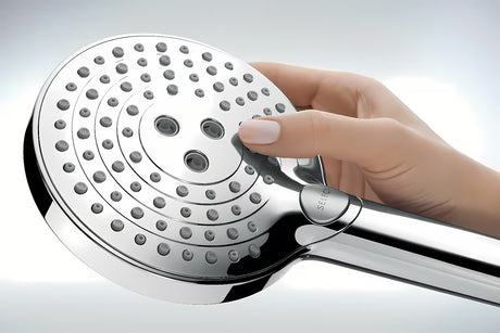 Hansgrohe Raindance Select S tuš sustav s termostatskom miješalicom u kromu s nadglavnim i ručnim tušem