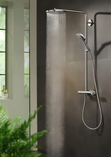 Hansgrohe Raindance Select S tuš sustav s termostatskom miješalicom u kromu s nadglavnim i ručnim tušem