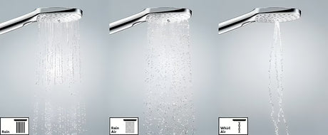 Kromirana miješalica za kadu tuš set Hansgrohe Raindance Select S ručnim tušem 125 mm, držačem i crijevom 1,60 m.