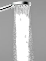 Ručni tuš Hansgrohe Raindance Select S u krom izvedbi s tipkom Select i s tri vrste mlaza