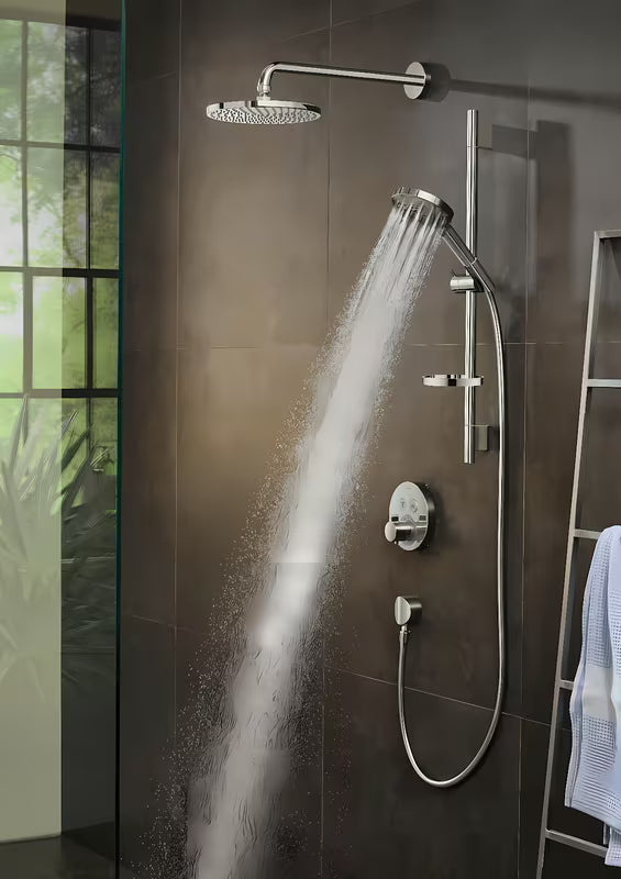 Ručni tuš Hansgrohe Raindance Select S u krom izvedbi s tipkom Select i s tri vrste mlaza