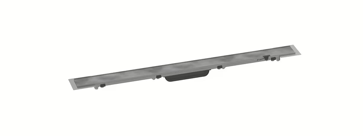 Linearni tuš kanalica hansgrohe raindrain Rock s mogućnošću oblaganja pločicama i sustavom Dryphon