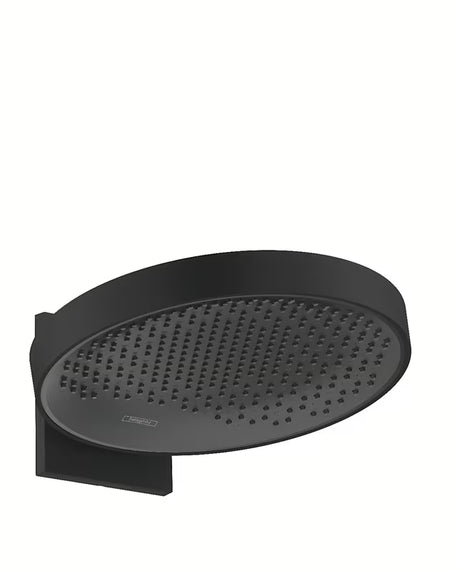 Nadglavni tuš hansgrohe Rainfinity 360 mm u mat crnoj boji s antracitnom tuš pločom
