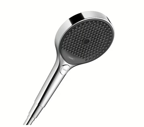 Ručni tuš hansgrohe Rainfinity 130 3jet u kromu s antracitnom tuš pločom